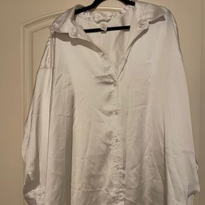 H&M Silk Button Down Shirt